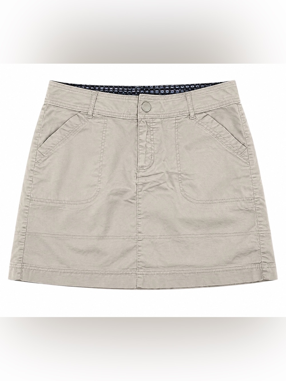 Lee Khaki Utility Skort Built-In Mesh Shorts Mid Rise Stretch